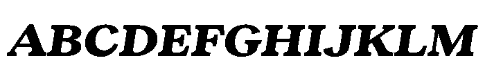 RecklessItalic TRIAL WideSHeavyItalic Instance Font UPPERCASE