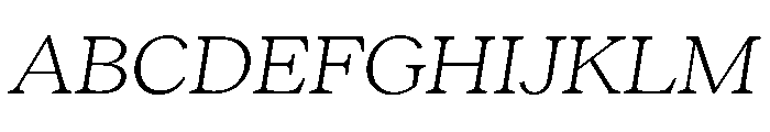 RecklessItalic TRIAL WideSLightItalic Instance Font UPPERCASE