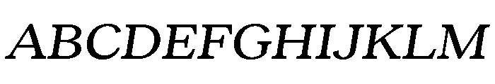 RecklessItalic TRIAL WideSMediumItalic Instance Font UPPERCASE