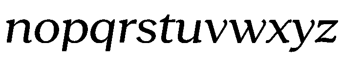 RecklessItalic TRIAL WideSMediumItalic Instance Font LOWERCASE