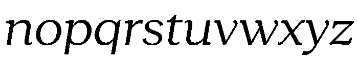 RecklessItalic TRIAL WideSRegularItalic Instance Font LOWERCASE