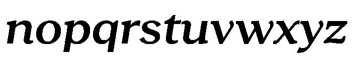 RecklessItalic TRIAL WideSSemiBoldItalic Instance Font LOWERCASE