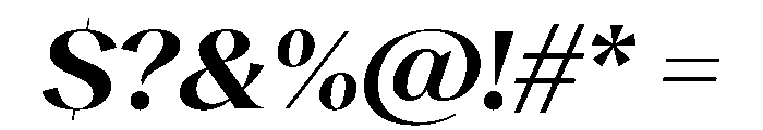 RecklessItalic TRIAL WideXLBoldItalic Instance Font OTHER CHARS