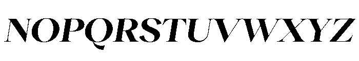 RecklessItalic TRIAL WideXLBoldItalic Instance Font UPPERCASE
