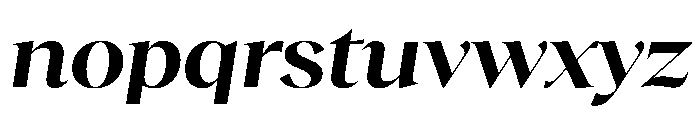 RecklessItalic TRIAL WideXLBoldItalic Instance Font LOWERCASE
