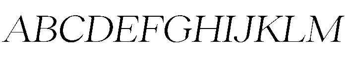 RecklessItalic TRIAL WideXLBookItalic Instance Font UPPERCASE