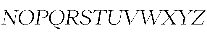RecklessItalic TRIAL WideXLBookItalic Instance Font UPPERCASE