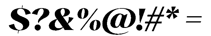 RecklessItalic TRIAL WideXLHeavyItalic Instance Font OTHER CHARS