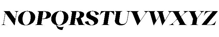 RecklessItalic TRIAL WideXLHeavyItalic Instance Font UPPERCASE
