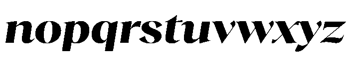 RecklessItalic TRIAL WideXLHeavyItalic Instance Font LOWERCASE
