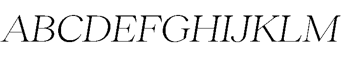 RecklessItalic TRIAL WideXLLightItalic Instance Font UPPERCASE