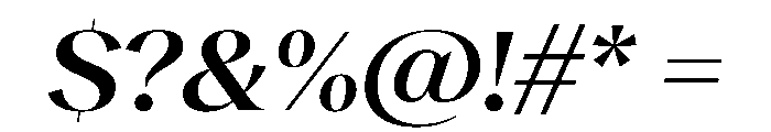 RecklessItalic TRIAL WideXLSemiBoldItalic Instance Font OTHER CHARS
