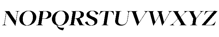 RecklessItalic TRIAL WideXLSemiBoldItalic Instance Font UPPERCASE
