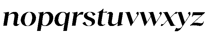 RecklessItalic TRIAL WideXLSemiBoldItalic Instance Font LOWERCASE