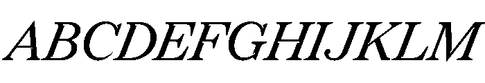 Redaction Italic Font UPPERCASE