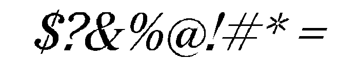Redaction10 Italic Font OTHER CHARS