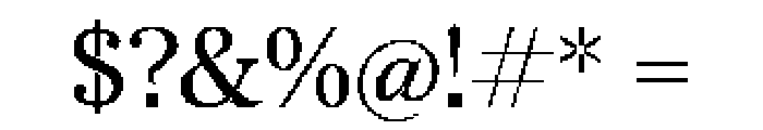 Redaction20 Regular Font OTHER CHARS