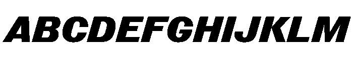 Reform Grotesk BoldItalic Font UPPERCASE