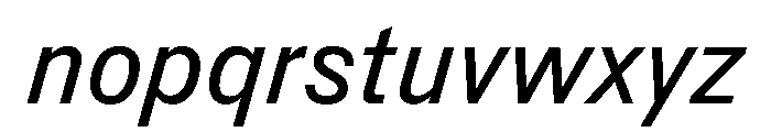 Reform Grotesk Italic Font LOWERCASE