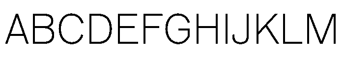 Reform Grotesk Thin Font UPPERCASE