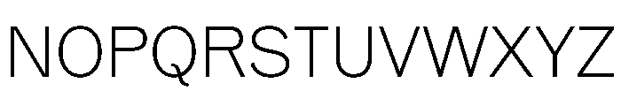Reform Grotesk Thin Font UPPERCASE