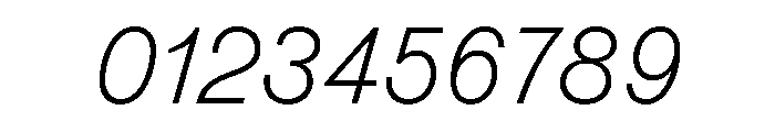 Reform Grotesk ThinItalic Font OTHER CHARS