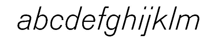 Reform Grotesk ThinItalic FONT