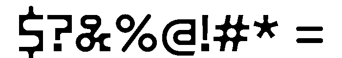 ReformST Regular Font OTHER CHARS