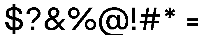 ReformatA Regular Font OTHER CHARS