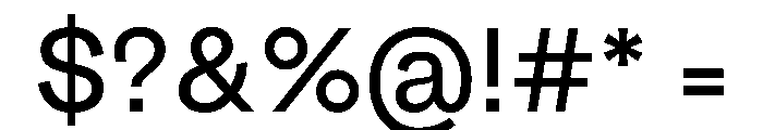 ReformatB Regular Font OTHER CHARS