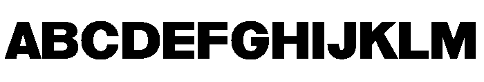 Reformationv01 Black Instance Font UPPERCASE