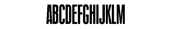 Reformationv01 CompressedExtrabold Instance Font UPPERCASE