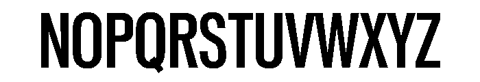Reformationv01 CondensedBold Instance Font UPPERCASE