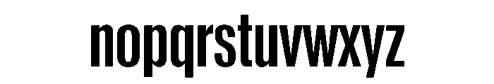 Reformationv01 CondensedBold Instance Font LOWERCASE