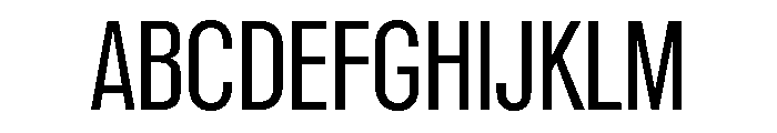 Reformationv01 CondensedMedium Instance Font UPPERCASE