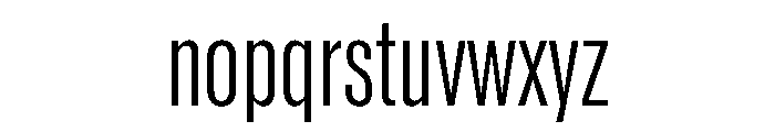 Reformationv01 CondensedRegular Instance Font LOWERCASE