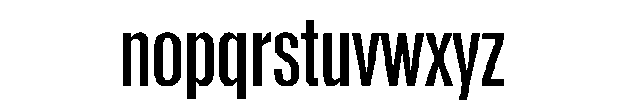 Reformationv01 CondensedSemibold Instance Font LOWERCASE
