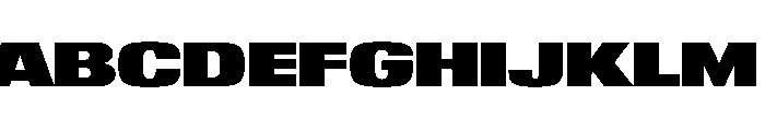 Reformationv01 ExtrawideBlack Instance Font UPPERCASE