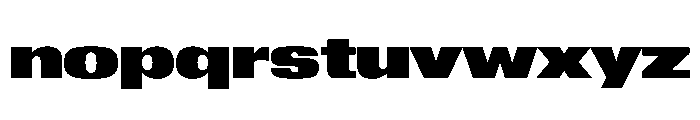 Reformationv01 ExtrawideBlack Instance Font LOWERCASE