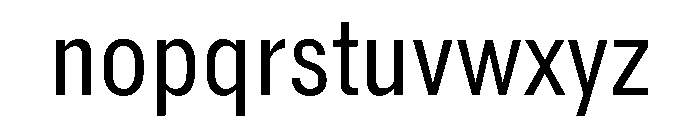 Reformationv01 NarrowRegular Instance Font LOWERCASE