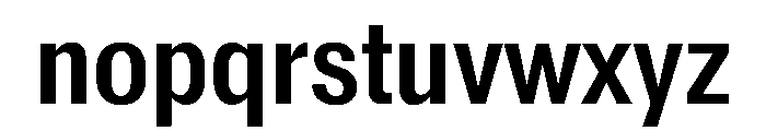 Reformationv01 NarrowSemibold Instance Font LOWERCASE