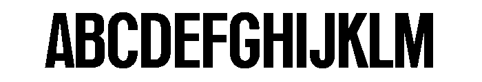 Reformationv0.1Condensed Extrabold Font UPPERCASE
