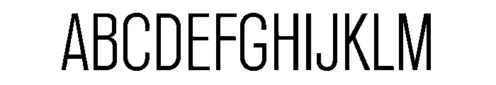 Reformationv0.1Condensed Regular Font UPPERCASE