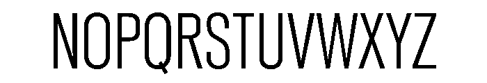 Reformationv0.1Condensed Regular Font UPPERCASE