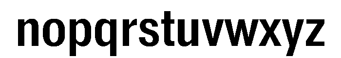 Reformationv0.1Narrow Semibold Font LOWERCASE