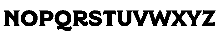 ReginaBlack Hilite5 Instance Font UPPERCASE