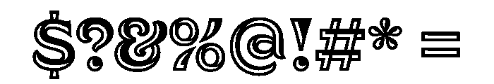 ReginaBlack Hilite50 Instance Font OTHER CHARS