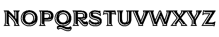 ReginaBlack Hilite50 Instance Font UPPERCASE