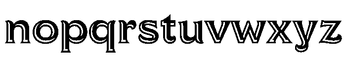 ReginaBlack Hilite50 Instance Font LOWERCASE