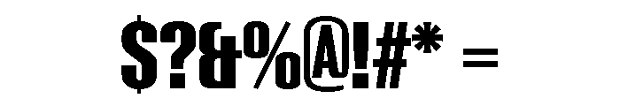 Reklame Bold Font OTHER CHARS